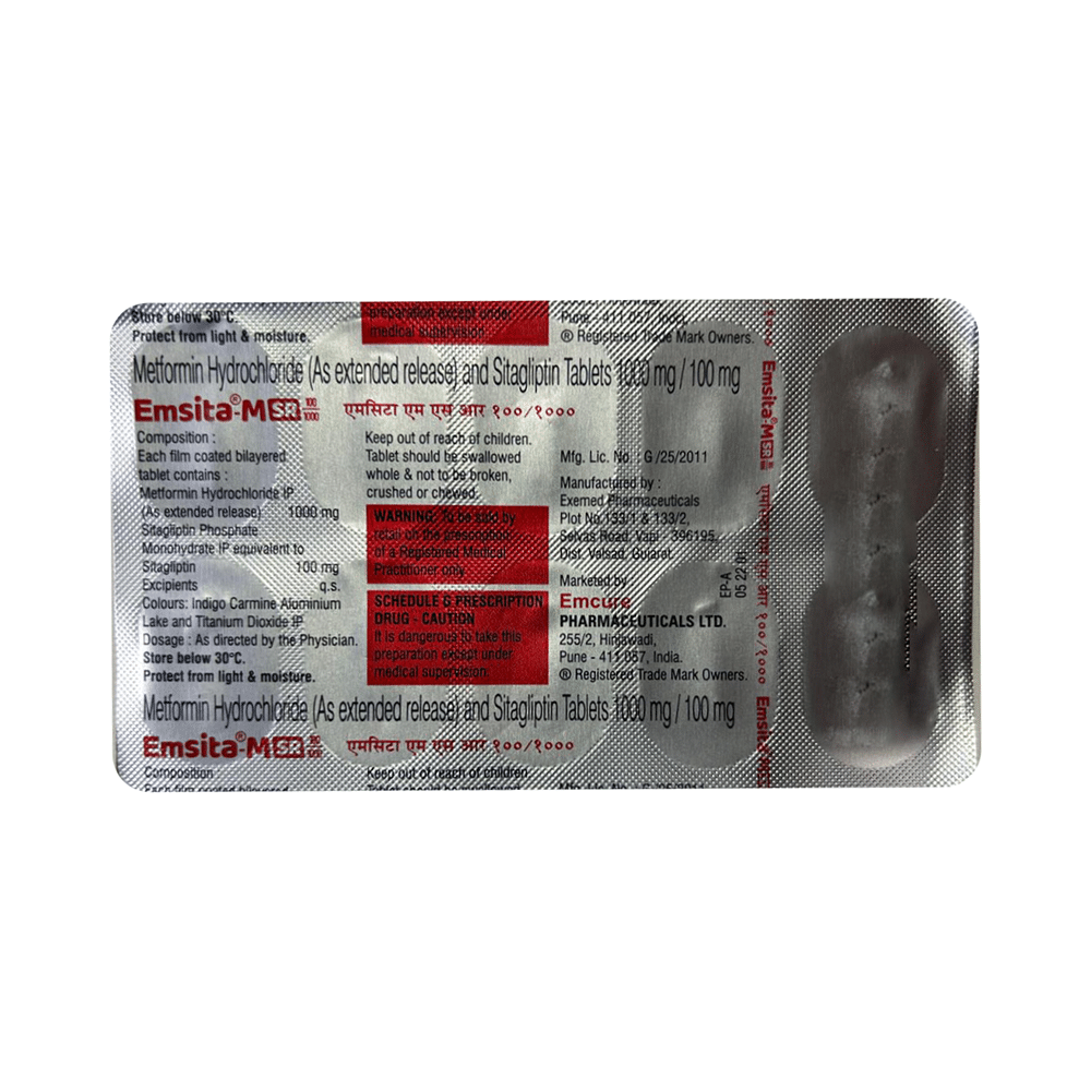 Emsita-M SR100/1000 Tablet