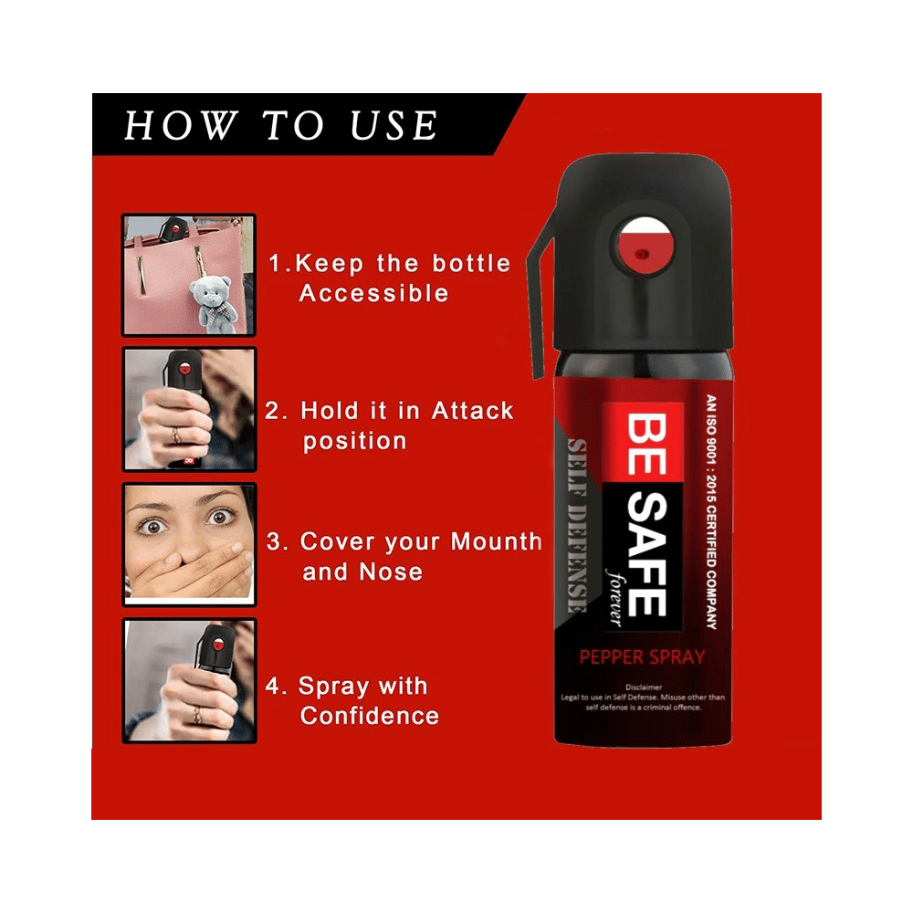 Be Safe Forever Self Defense Pepper Spray (35gm Each) - Image 5