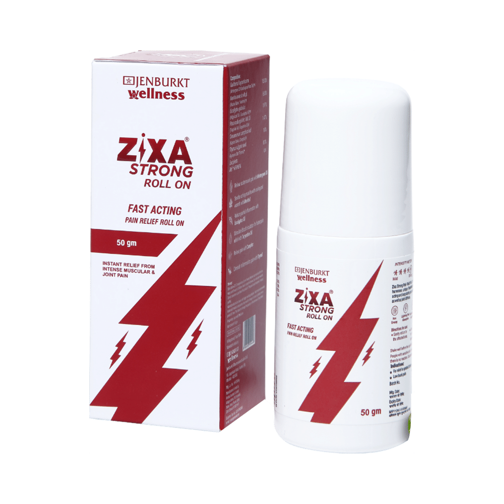 ZIXA Strong Fast Acting Pain Relief Roll On |Dual action | Heals Back Pain, Muscle Pain, Knee Pain, Joint Pain & Headache  (50gm Each) - Image 1