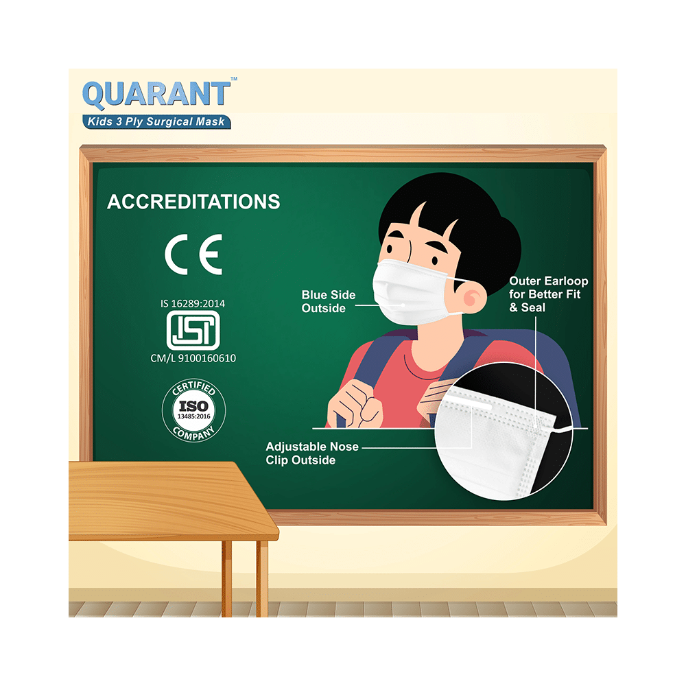 Quarant Kids 3 Ply Surgical Mask (50 Each) Assorted - Image 4