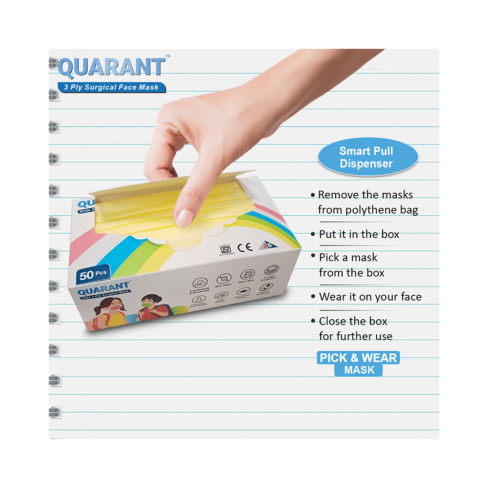 Quarant Kids 3 Ply Surgical Mask (50 Each) Assorted - Image 6