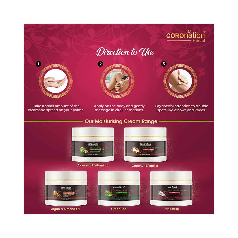 Coronation Herbal Pink Rose Moisturising Cream (200ml Each) - Image 6
