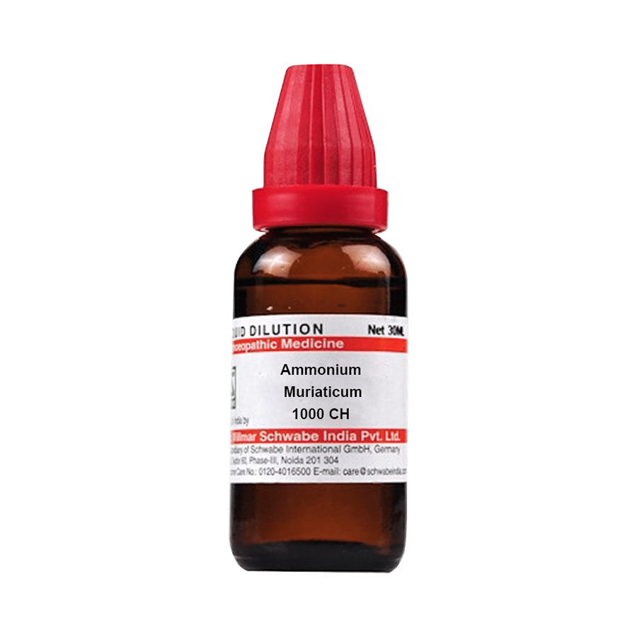 Dr Willmar Schwabe India Ammonium Muriaticum Dilution 1000 CH - Image 1