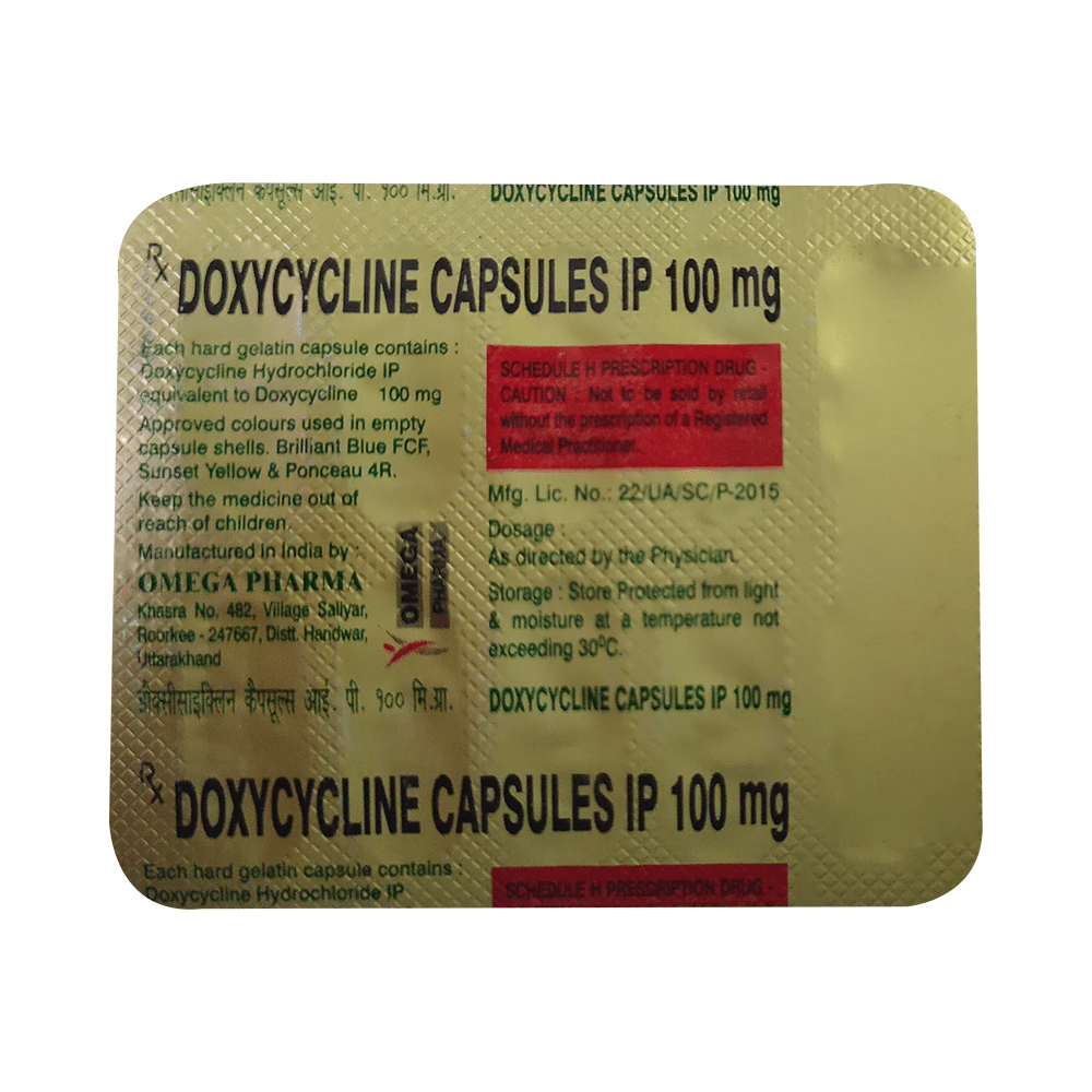 Omega Doxycycline 100mg Capsule - Image 1