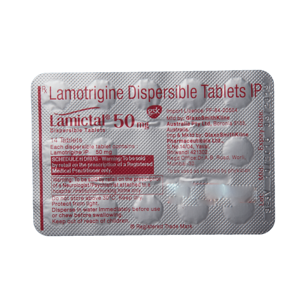 Lamictal 50mg Tablet DT - Image 5