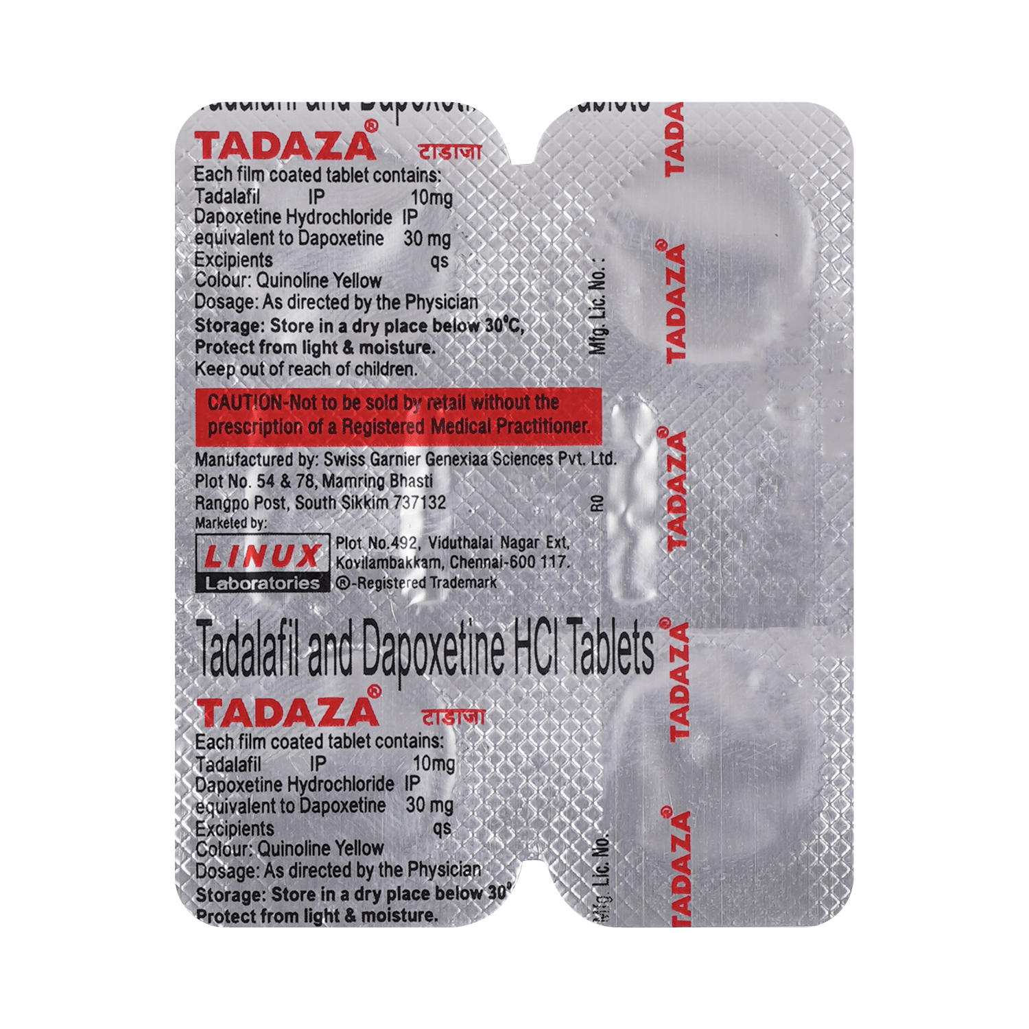 Tadaza 10mg/30mg Tablet - Image 5