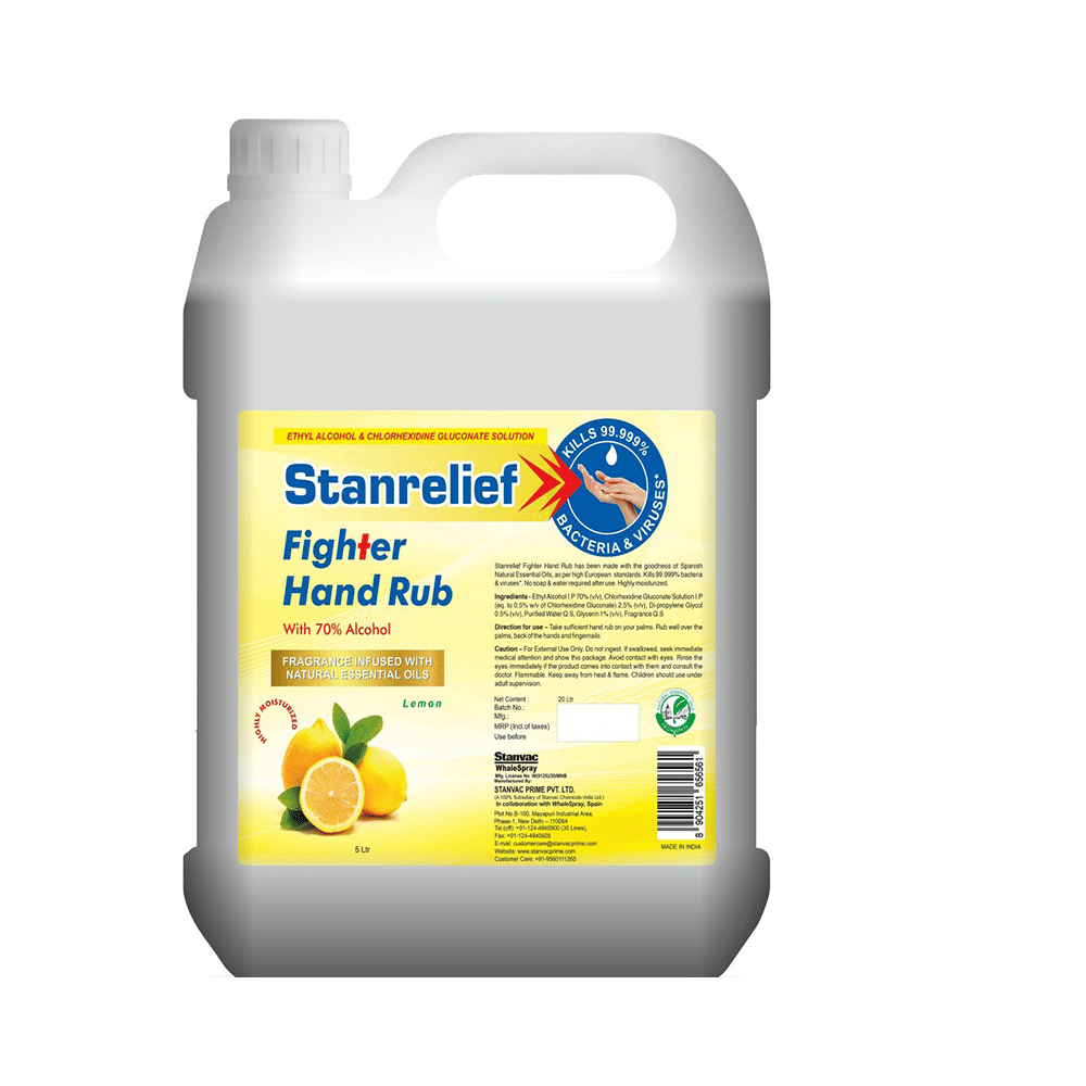 Stanrelief Fighter Hand Rub with 70% Alcohol Lemon - Image 1