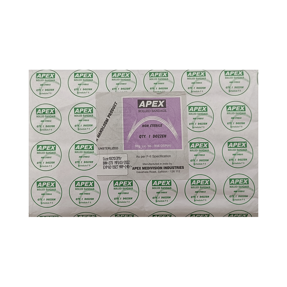 Apex Rolled Bandage 10cm x 3m