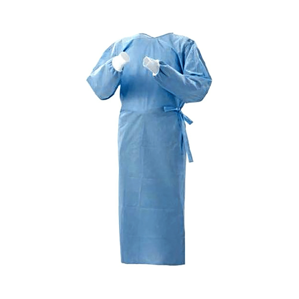 Medi Karma Surgeon Gown Medium Medical Blue - Image 2