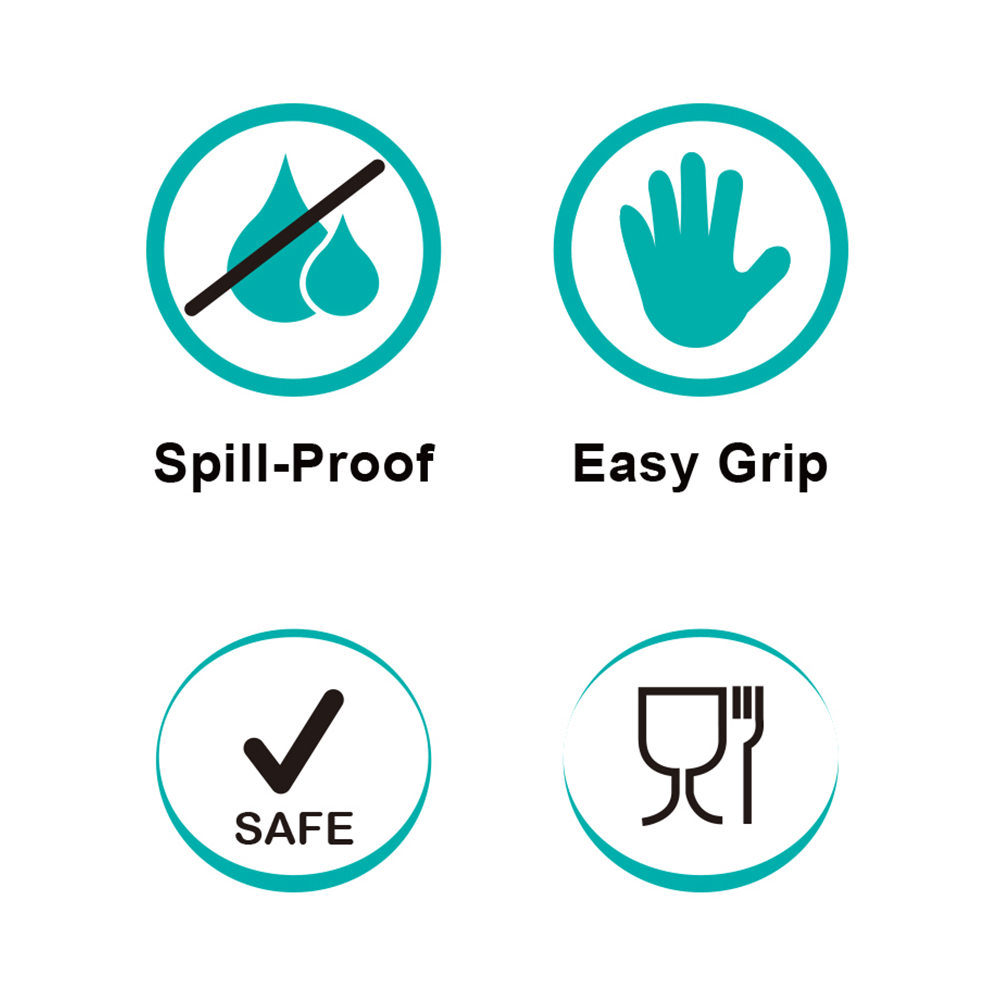 Buddsbuddy BPA Free Anti Spill Design Momo 2 in 1 Baby Sipper (Spout + Straw) Cup Green - Image 5