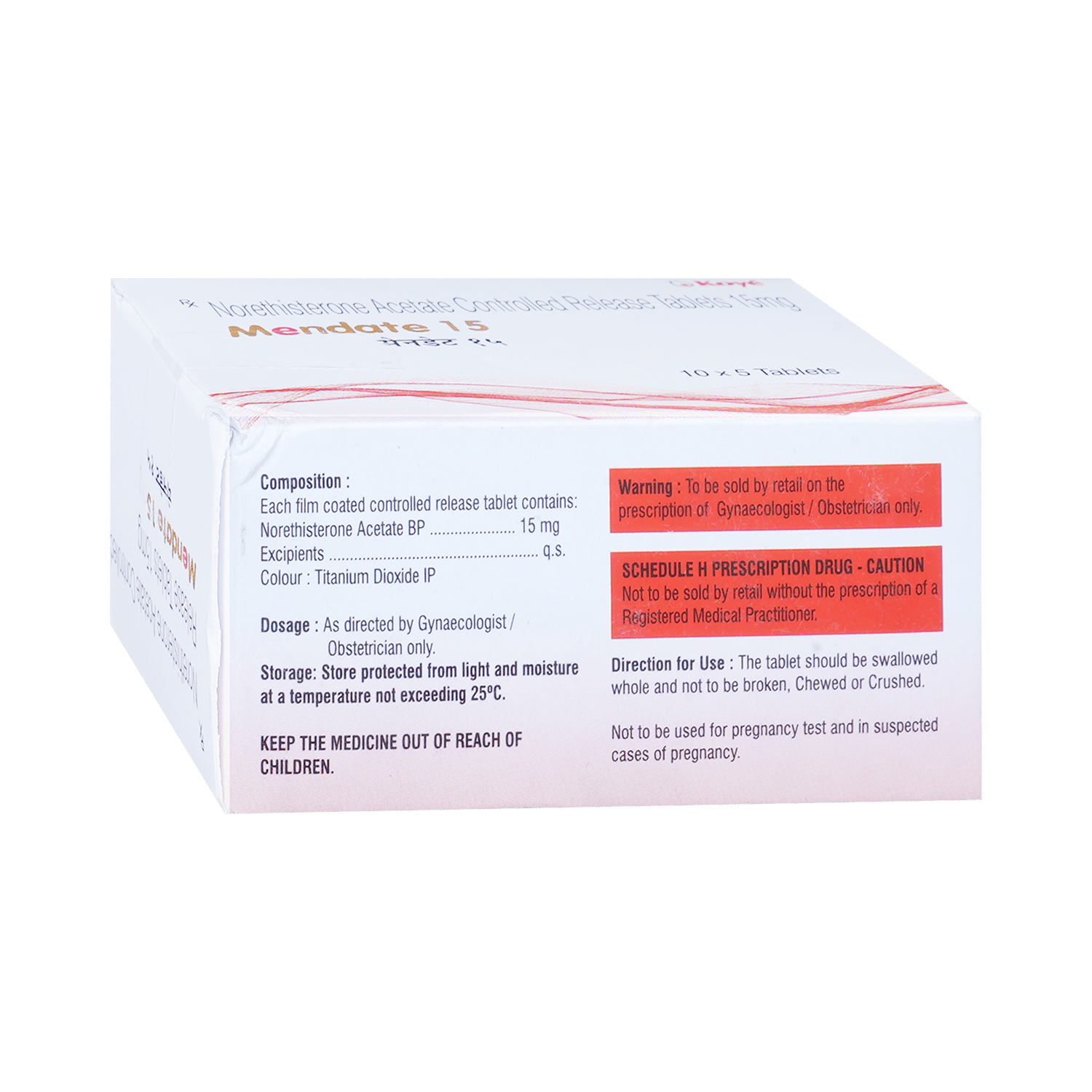 Mendate 15 Tablet CR - Image 3