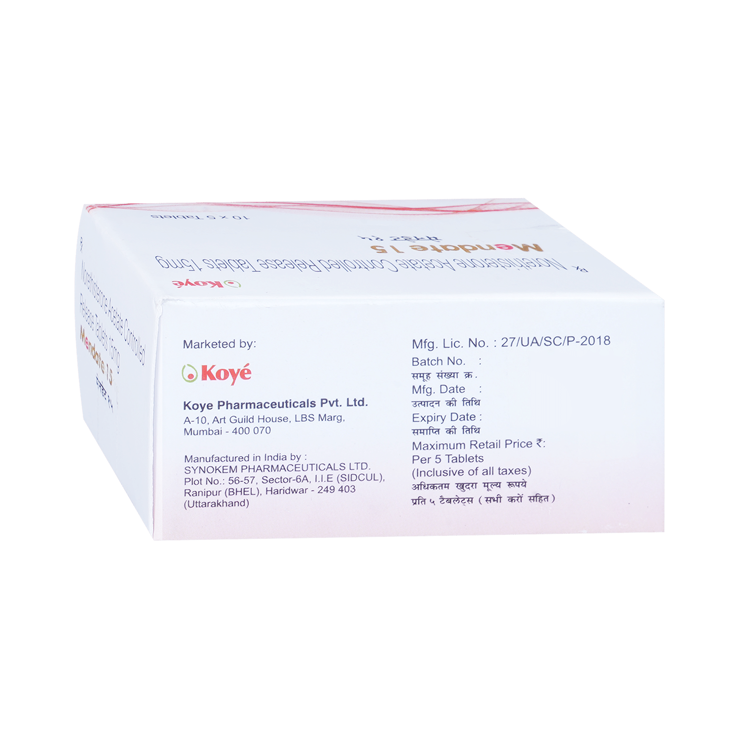 Mendate 15 Tablet CR - Image 4