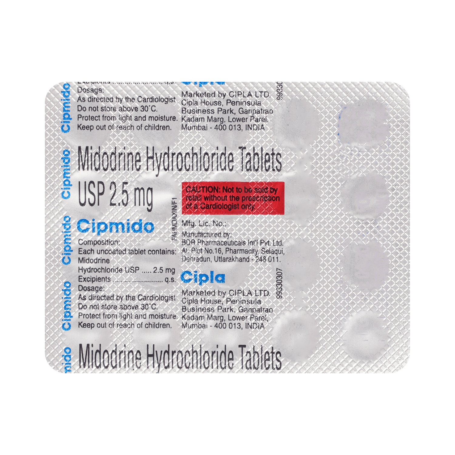 Cipmido 2.5mg Tablet - Image 5