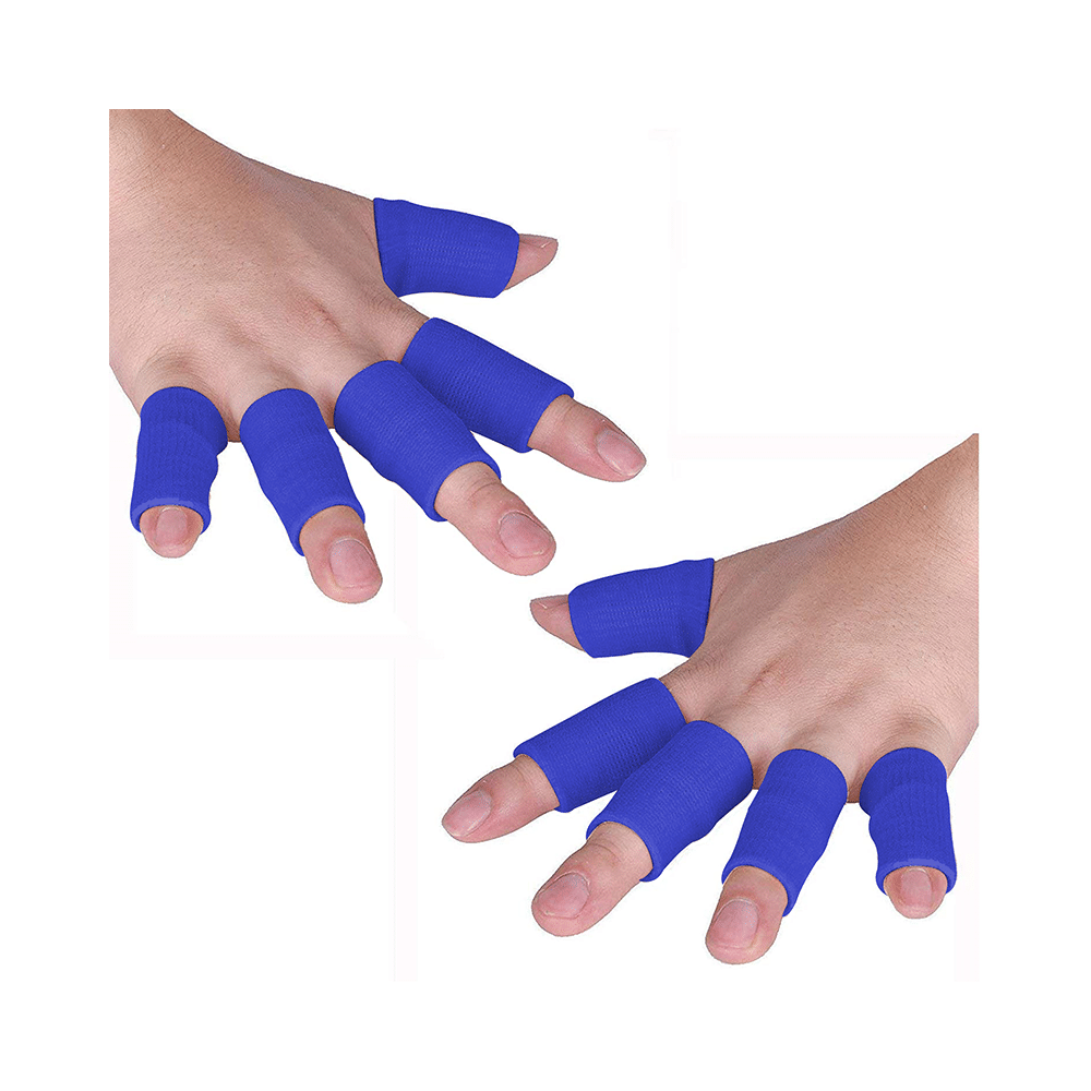 Joyfit Finger Sleeves for Support Blue