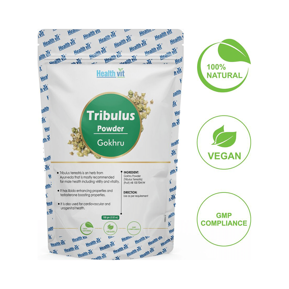 HealthVit Natural Tribulus (Gokhru) Powder - Image 1