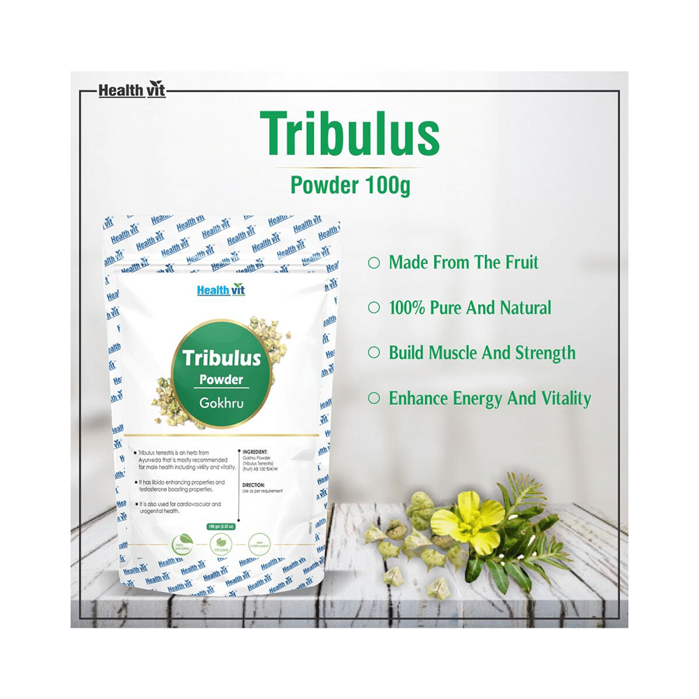 HealthVit Natural Tribulus (Gokhru) Powder - Image 3