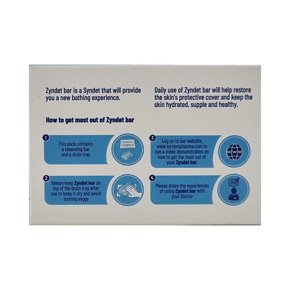 Zyndet Syndet Bathing Bar | Skin Friendly pH | Gently Cleanses & Nourishes the Skin - Image 2