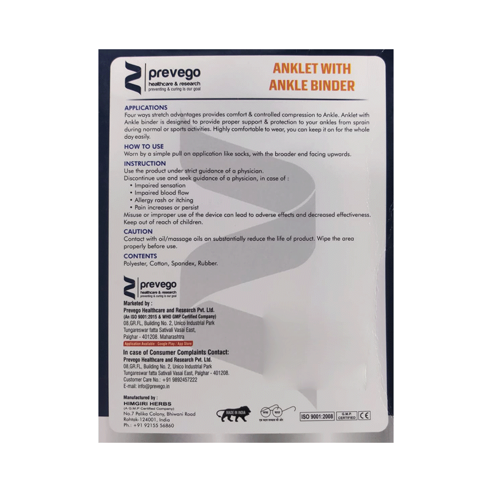 Prevelon Anklet with Ankle Blinder XL - Image 2