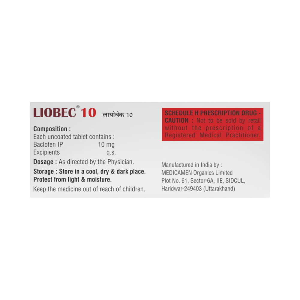 Liobec 10 Tablet - Image 3