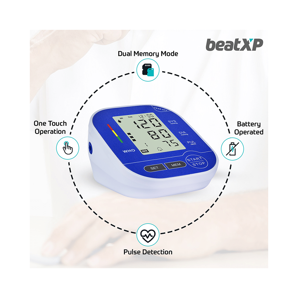 beatXP GHVMEDBPM003 Digital Upper Arm Blood Pressure Monitor - Image 5