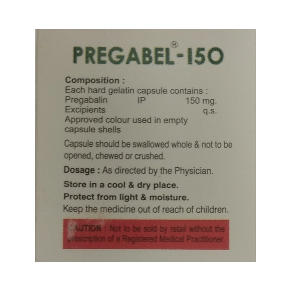 Pregabel 150mg Capsule - Image 2