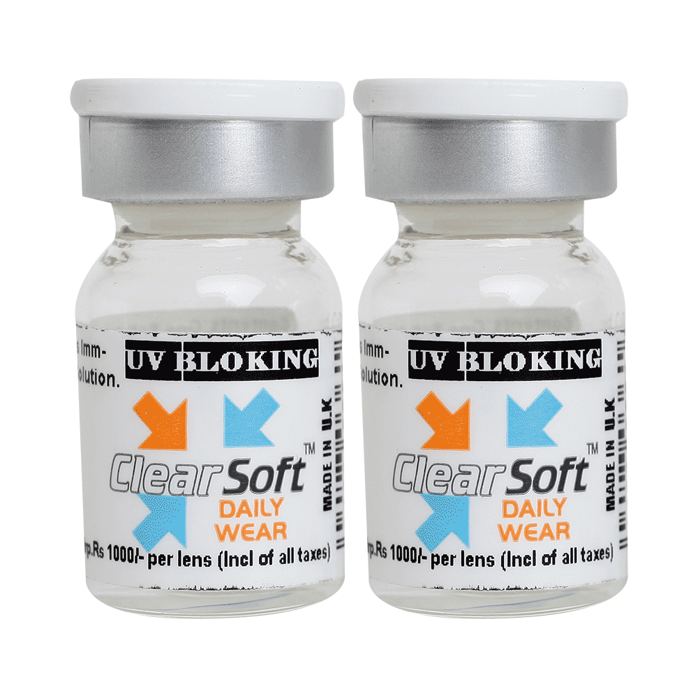 Purecon Clear Soft Daily Wear Contact Lens Optical Power -1.75 Blue - Image 1