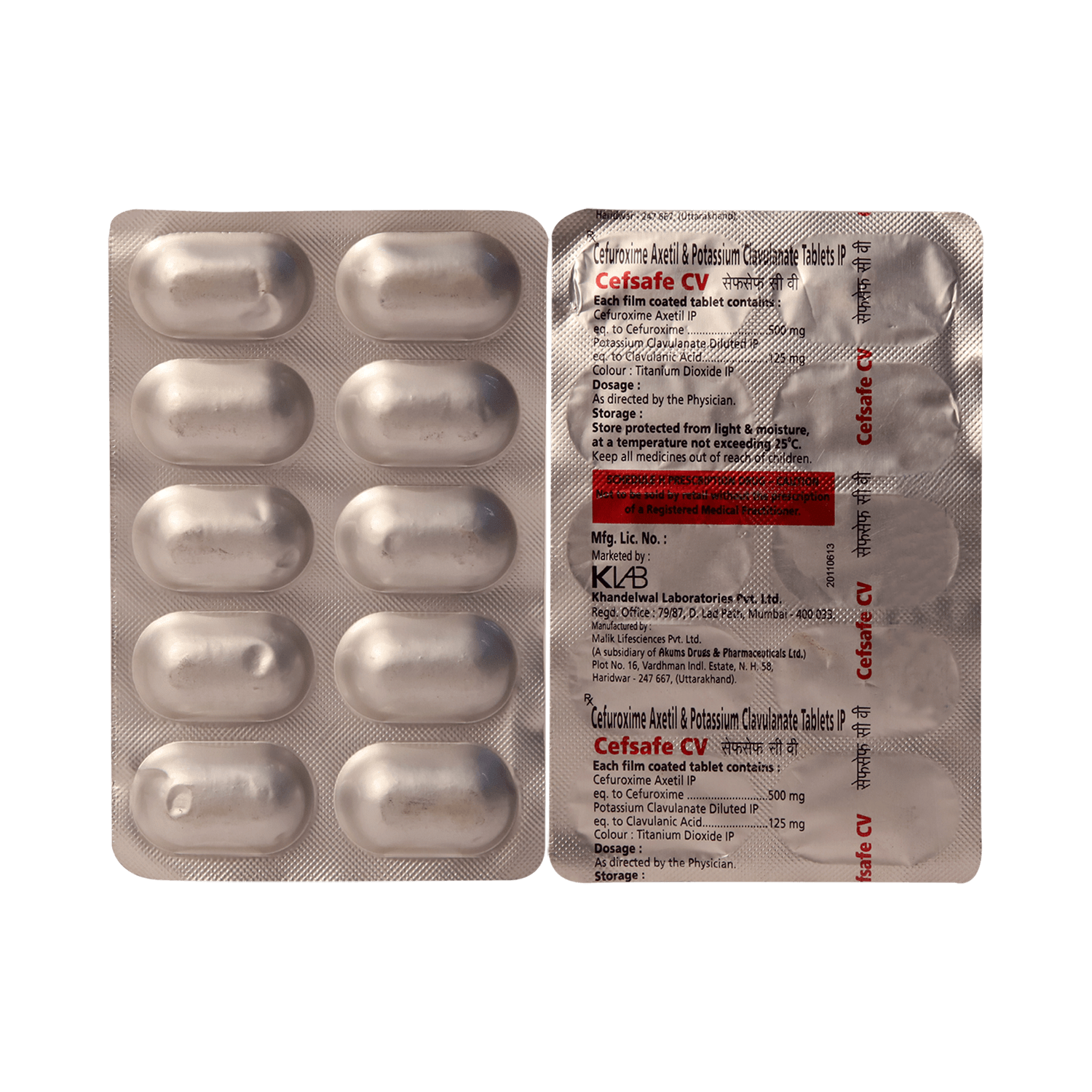Cefsafe CV Tablet - Image 1