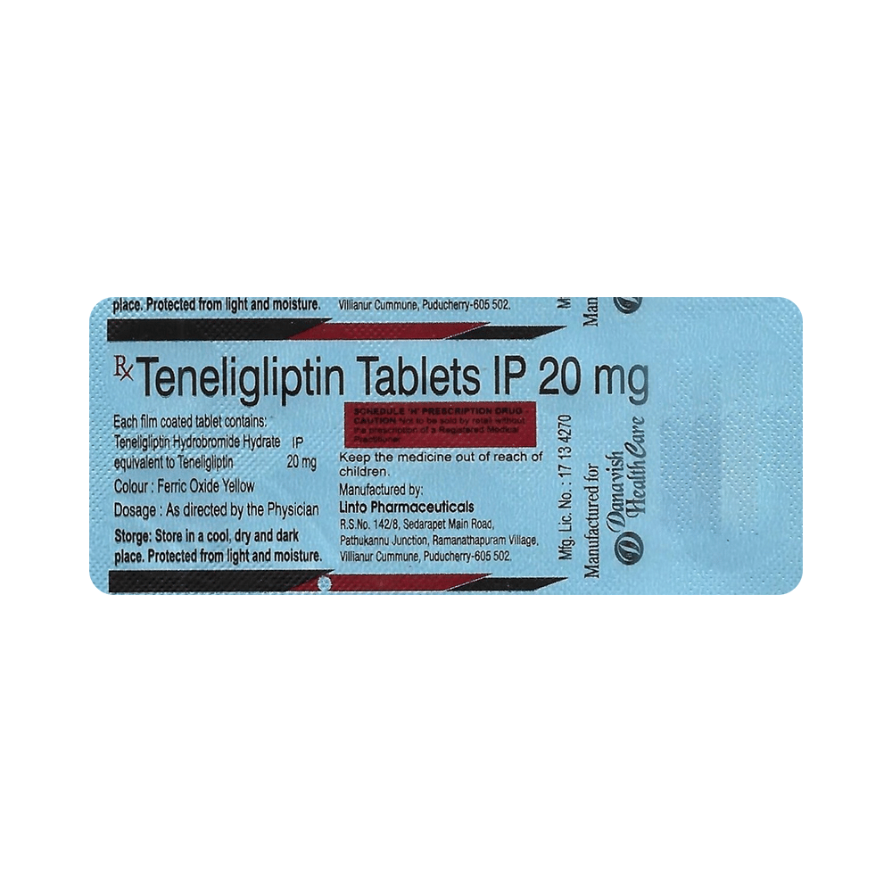 Danavish Teneligliptin 20mg Tablet - Image 3