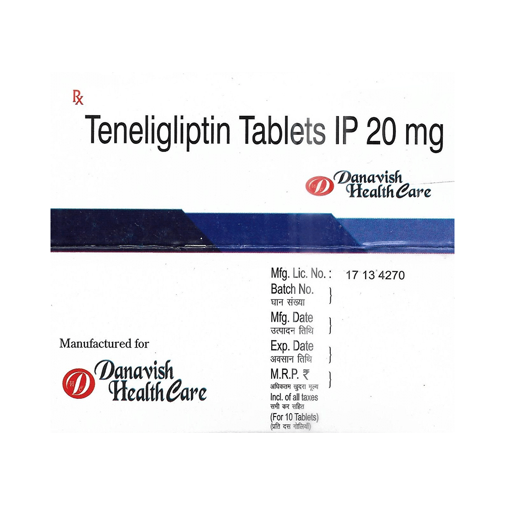 Danavish Teneligliptin 20mg Tablet - Image 2