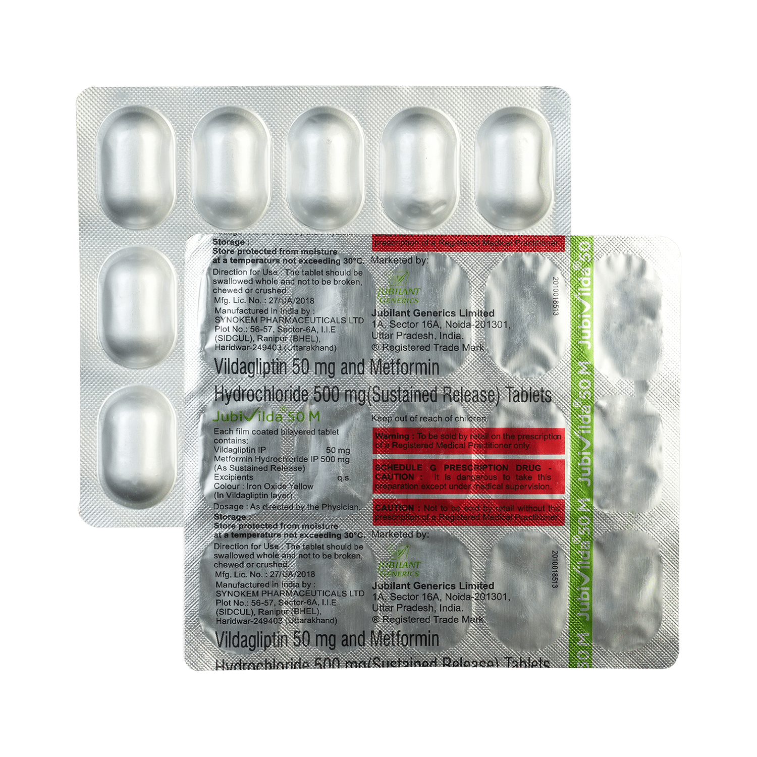 Jubivilda 50 M Tablet SR - Image 1