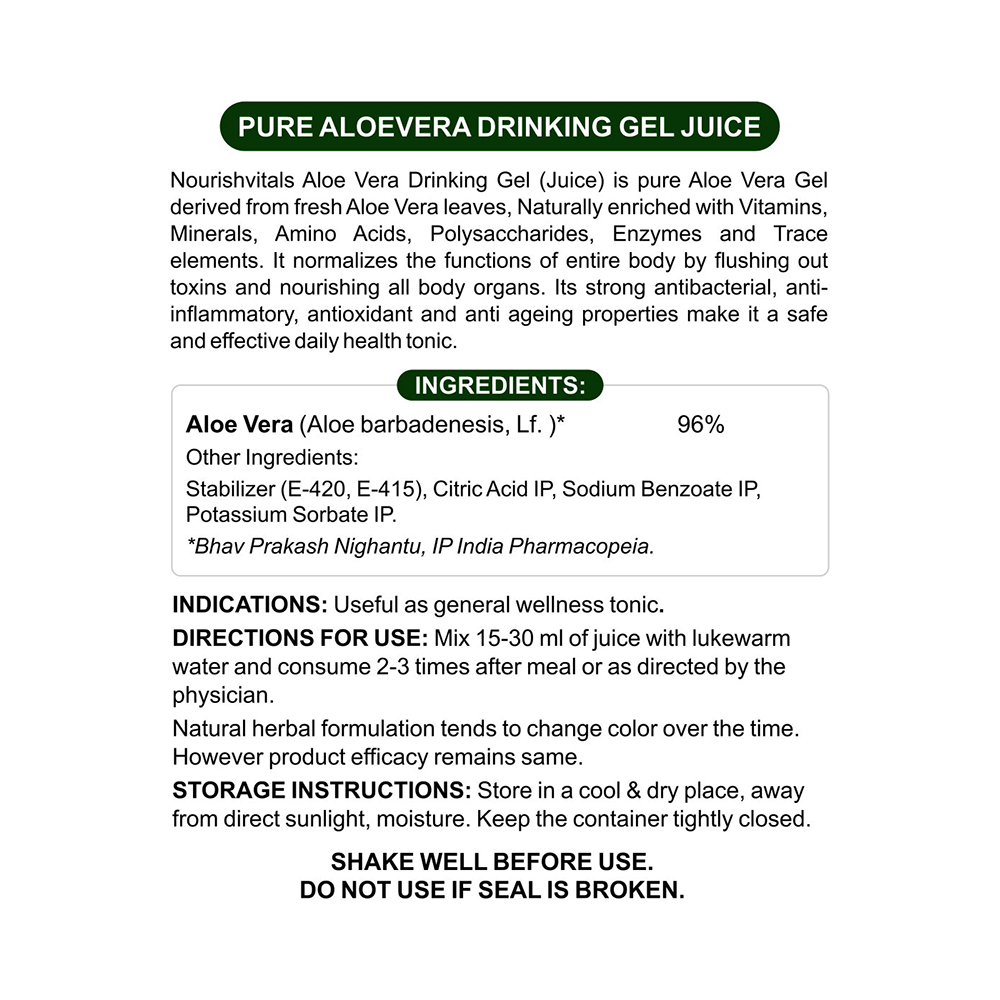 NourishVitals Aloevera Juice - Image 2