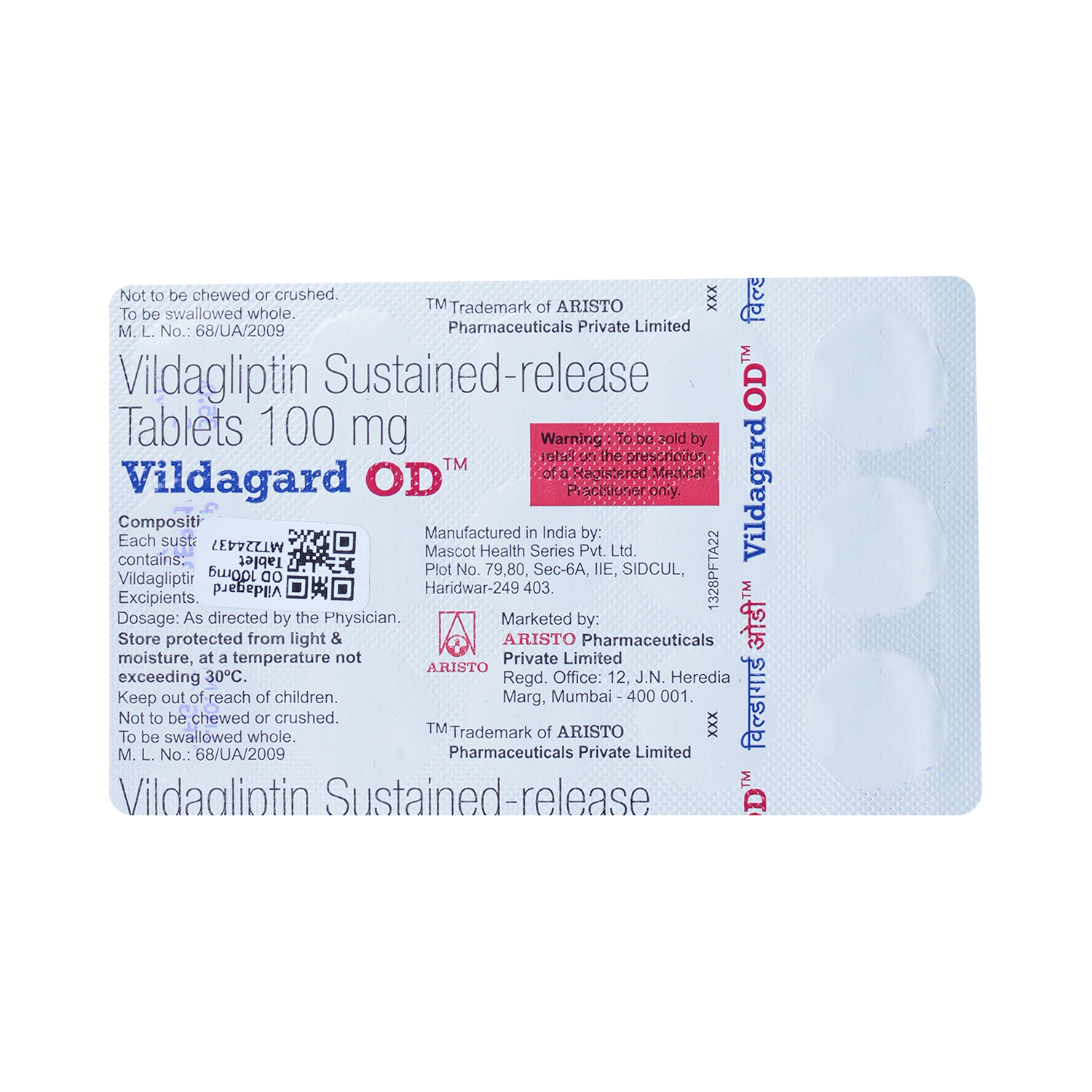 Vildagard OD 100mg Tablet - Image 5
