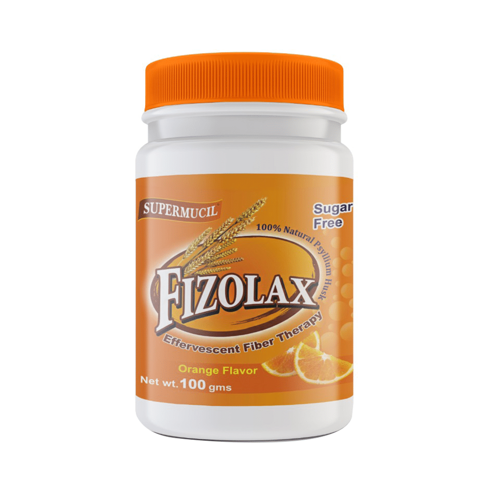 Supermucil Fizolax Powder Orange Sugar Free