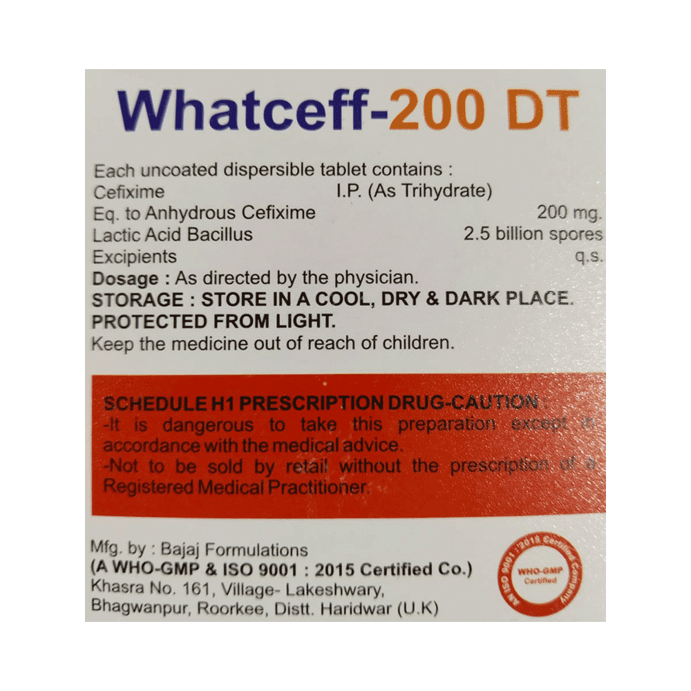 Whatceff 200 DT Tablet - Image 2