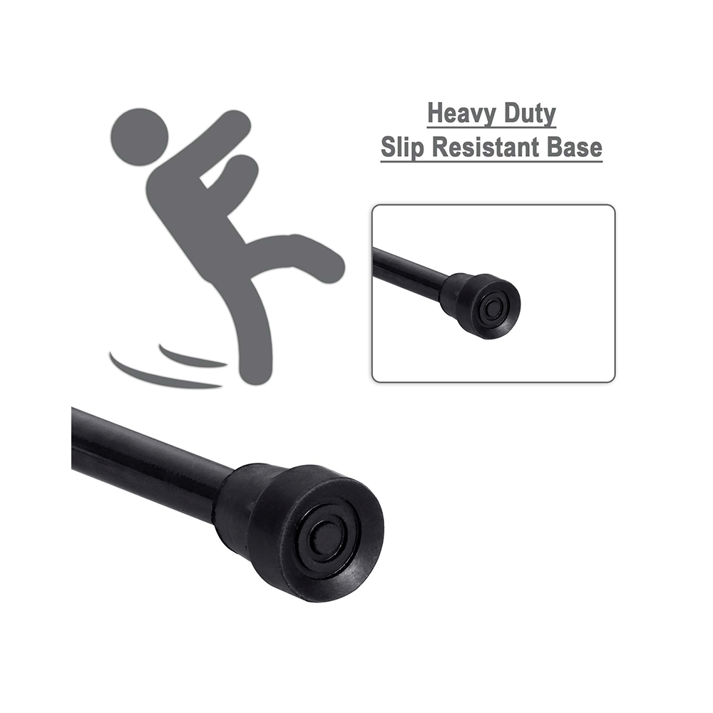 MCP Jindal Height Adjustable Walking Stick Black - Image 6