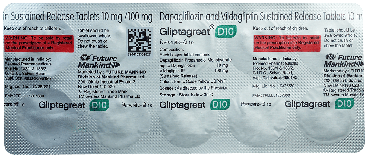 Gliptagreat-D 10 Tablet - Image 2