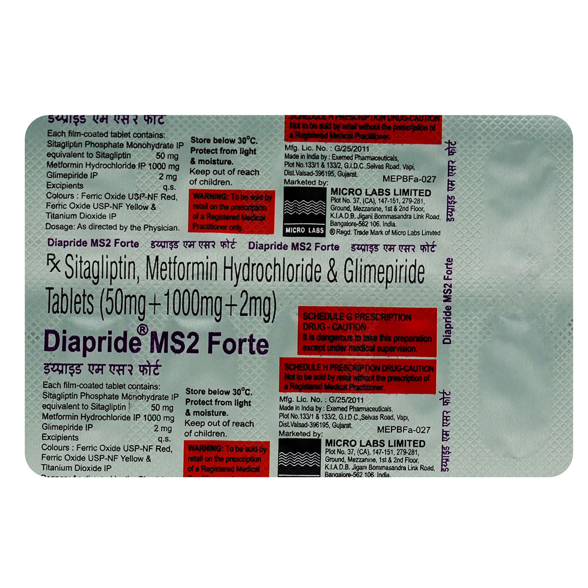 Diapride MS2 Forte Tablet