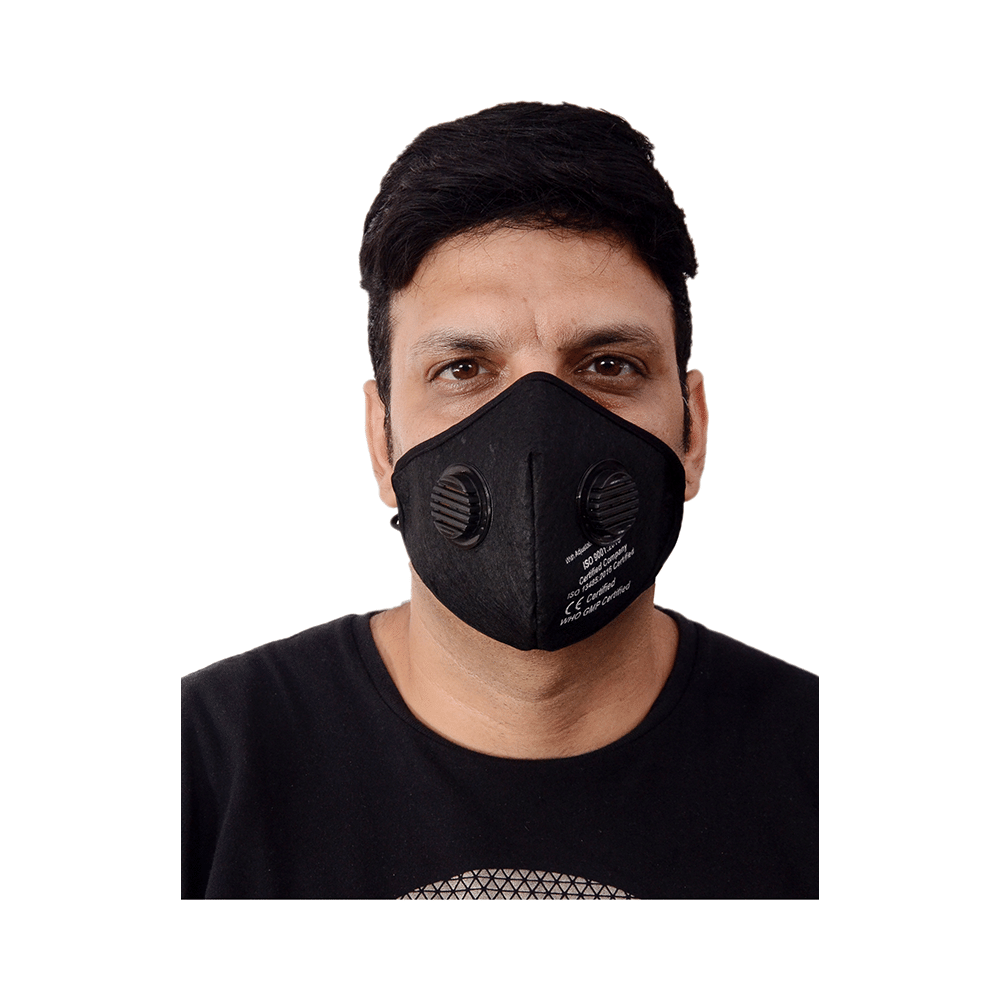 Dee Sons Anti Polluton Felt Mask with Double Valve - Image 3