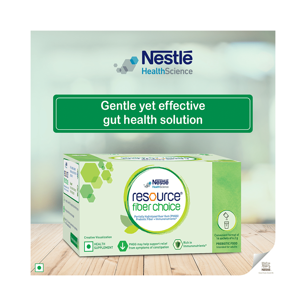 Nestle Resource Fiber Choice, Partially Hydrolyzed Guar Gum (PHGG), Prebiotic Fiber + Immunonutrients (6.2gm Each) - Image 6
