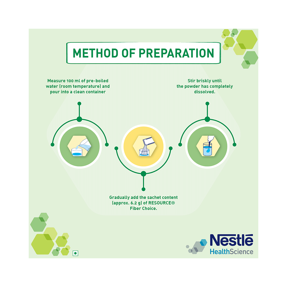 Nestle Resource Fiber Choice, Partially Hydrolyzed Guar Gum (PHGG), Prebiotic Fiber + Immunonutrients (6.2gm Each) - Image 7