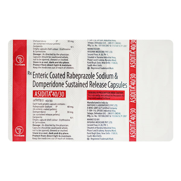 Asidita 30mg/40mg Capsule SR - Image 1