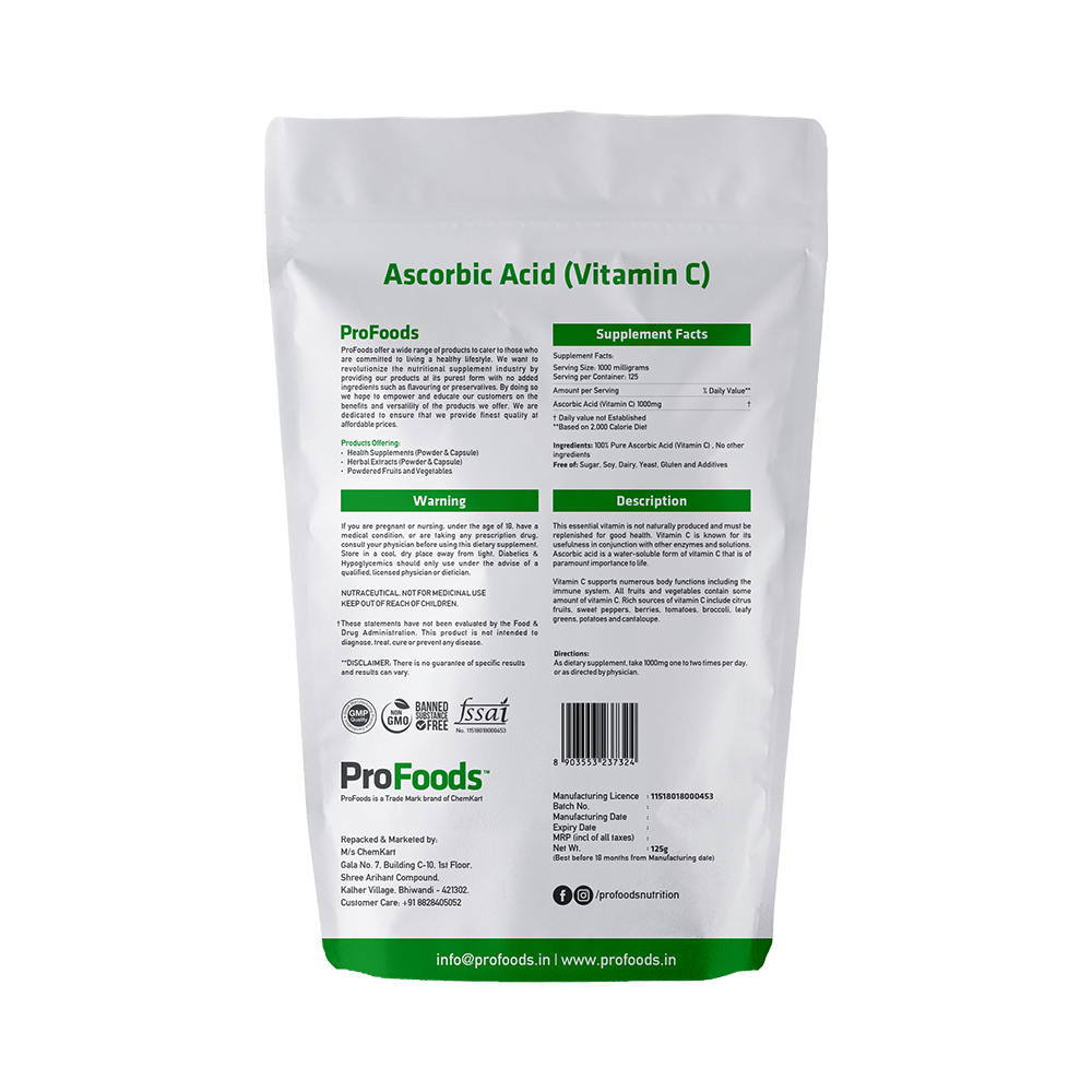 ProFoods Ascorbic Acid (Vitamin C) - Image 2