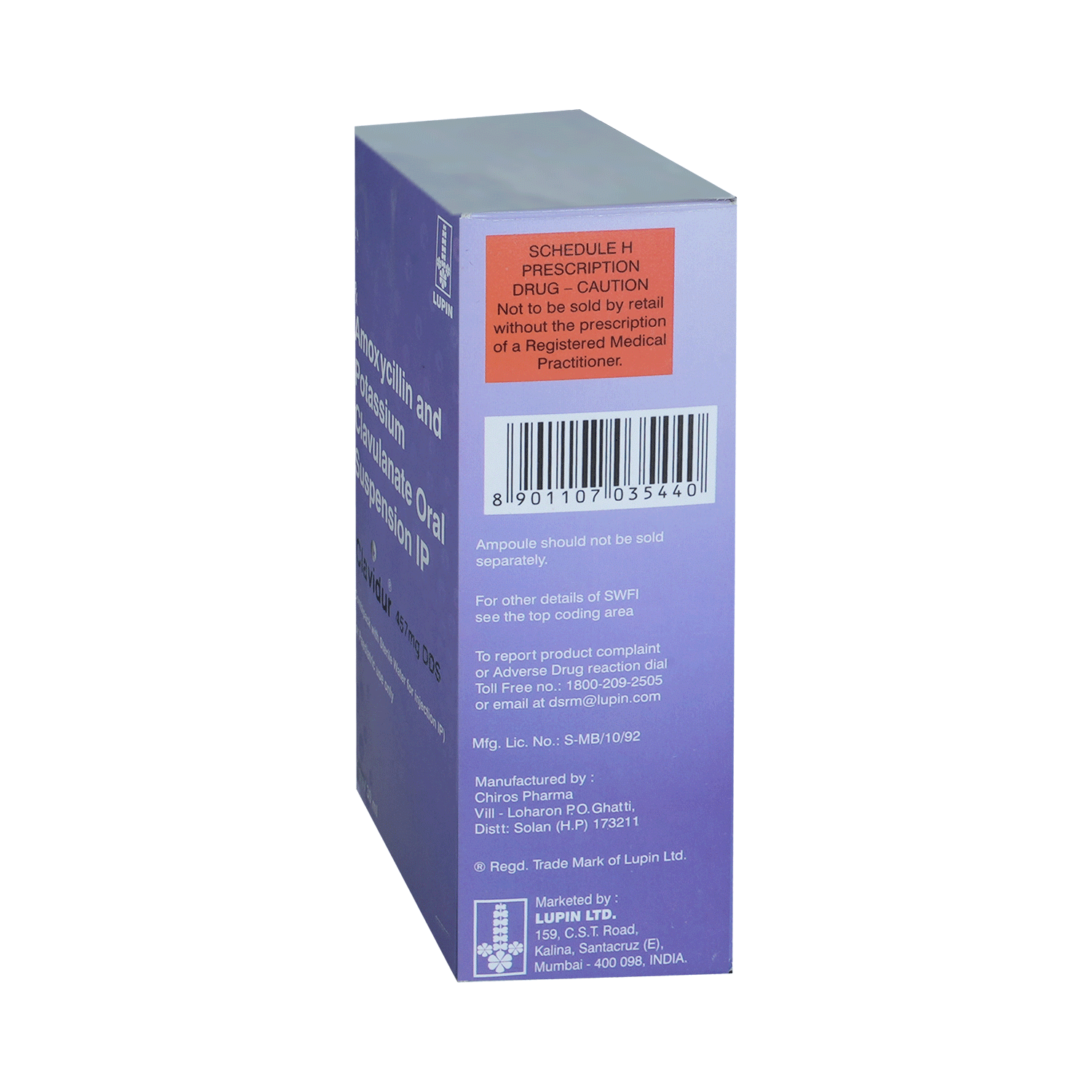 Clavidur 457mg DDS Oral Suspension - Image 4