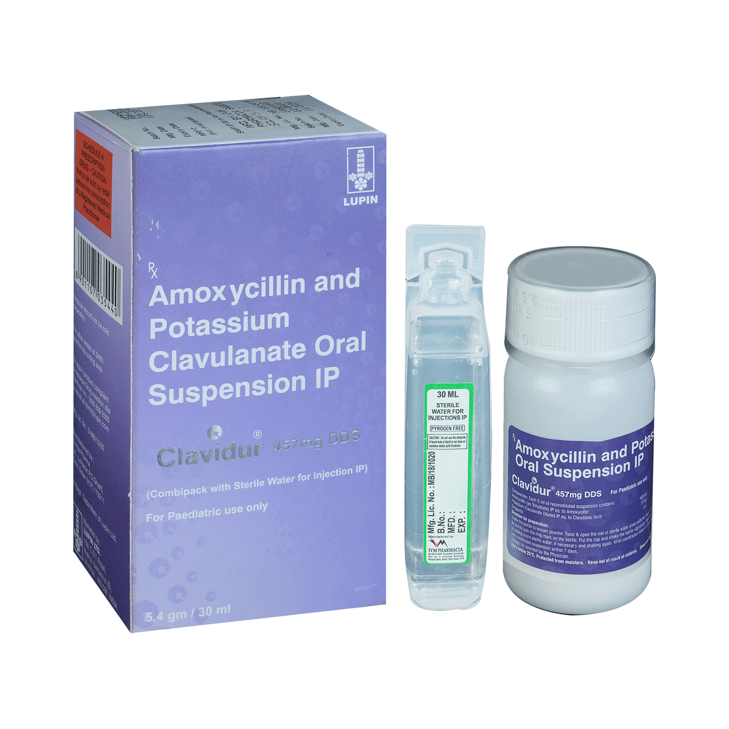 Clavidur 457mg DDS Oral Suspension