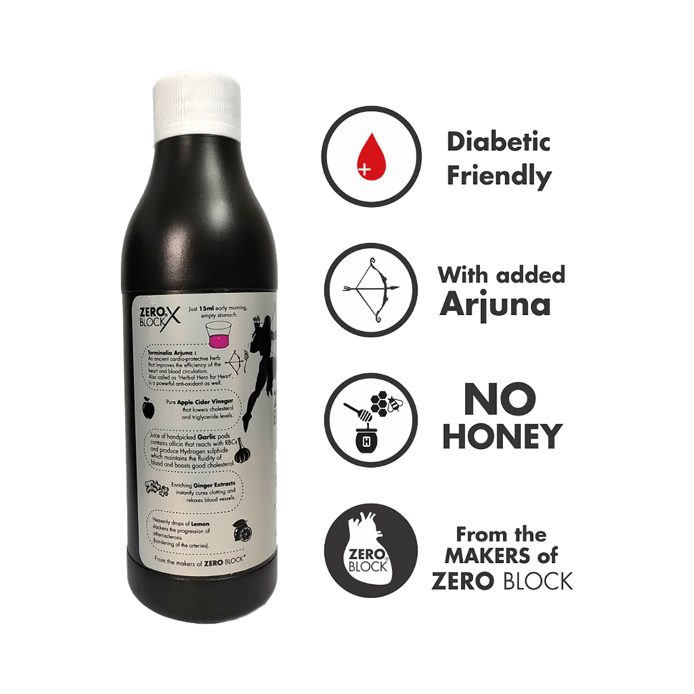 Zero Block X Syrup with Arjuna | For Heart Health (500ml Each) - Image 8