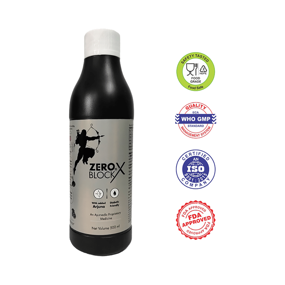 Zero Block X Syrup with Arjuna | For Heart Health (500ml Each) - Image 7