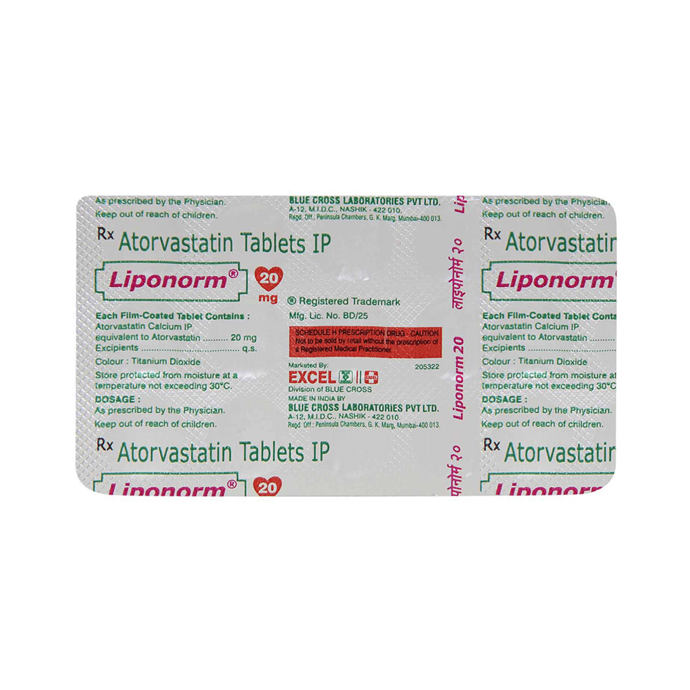 Liponorm 20mg Tablet - Image 3