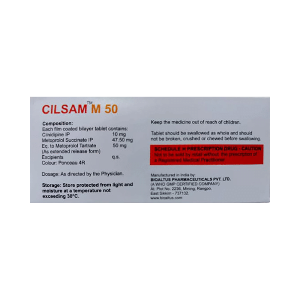 Cilsam M 50 Tablet ER - Image 2