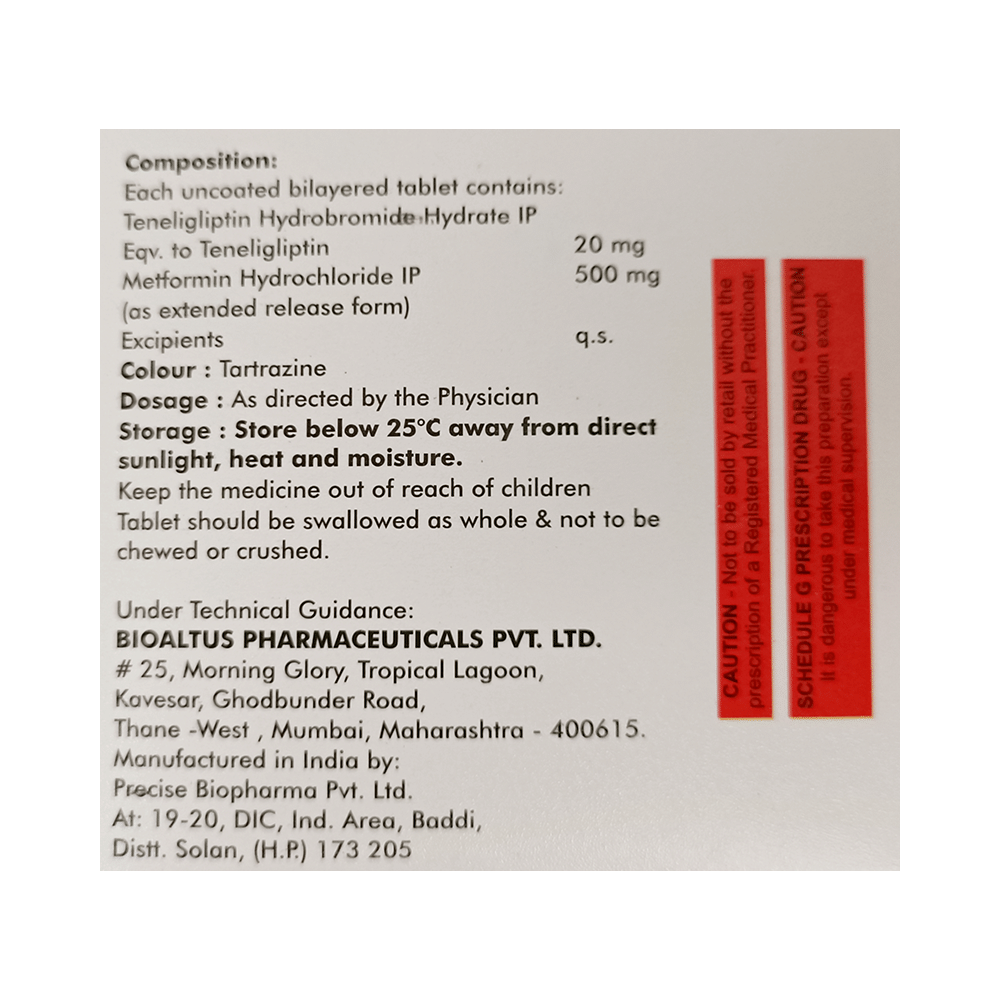 Neliptin M 500 Tablet ER - Image 2