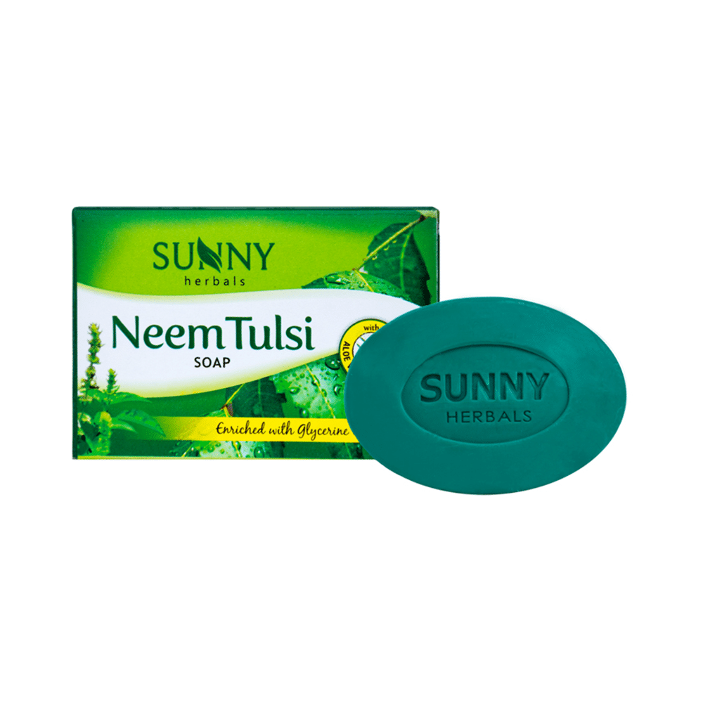 Sunny Herbals Neem Tulsi Soap - Image 1